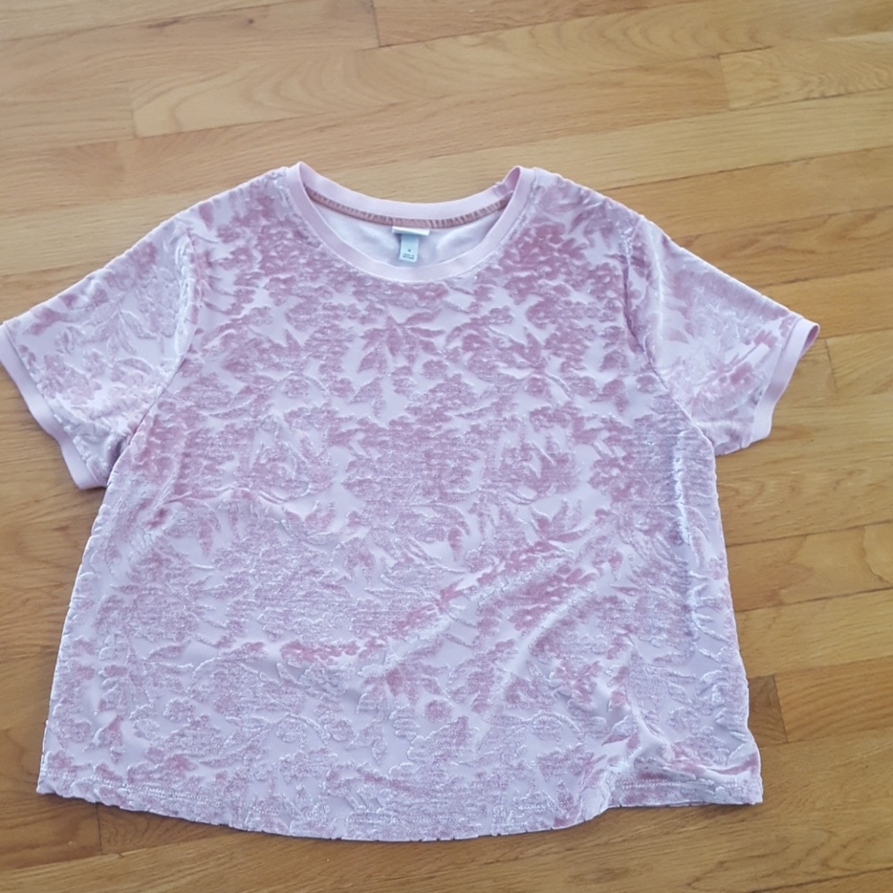 Velvet embossed top